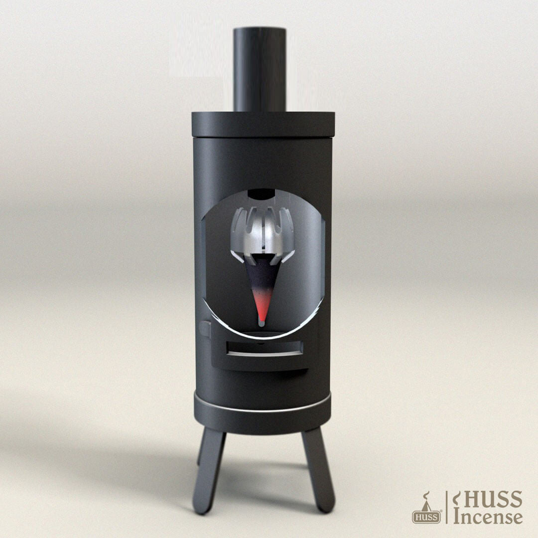 HUSS metal Incense Glue Oven open