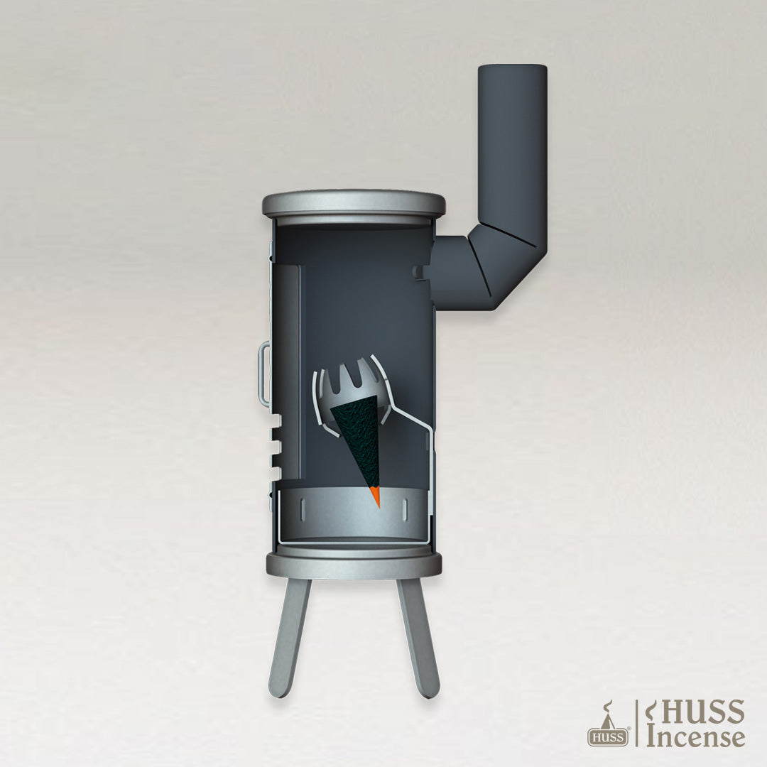 Huss metal Incense Glue oven instruction