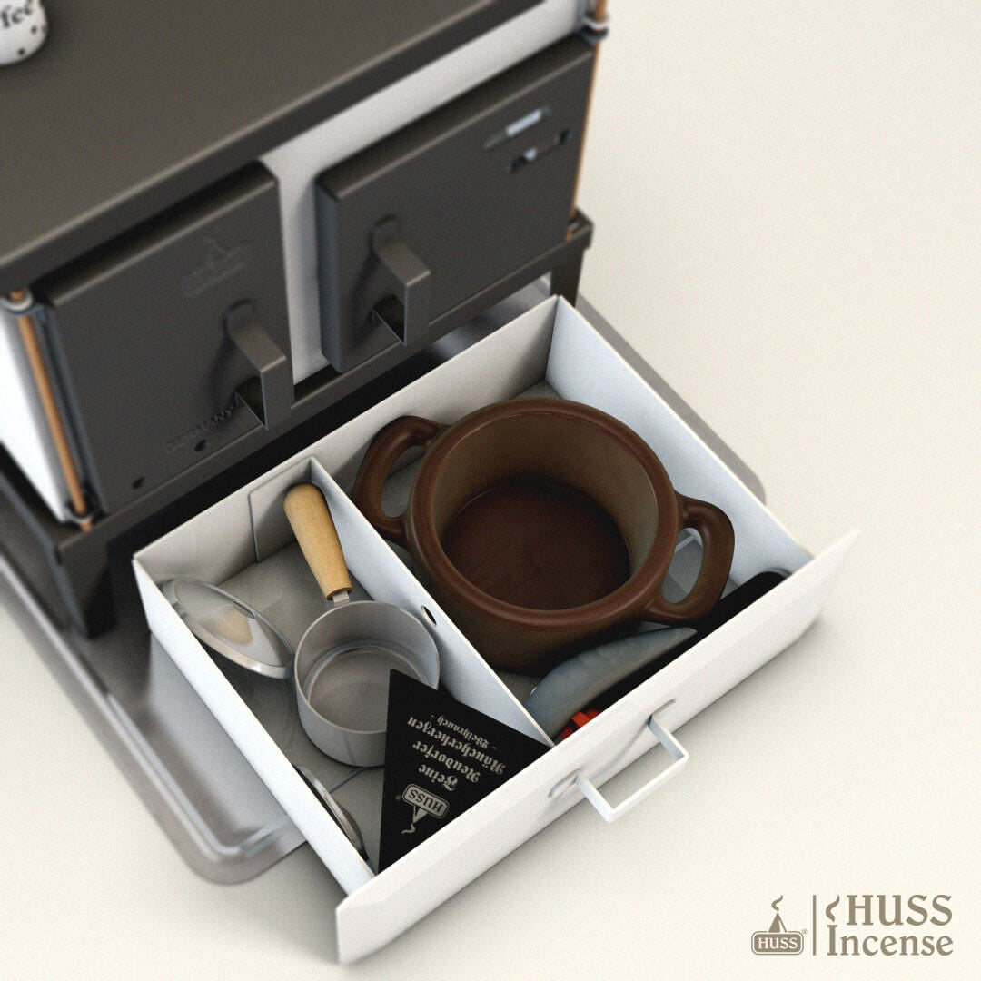 HUSS Incense Multi Purpose Oven with accessories