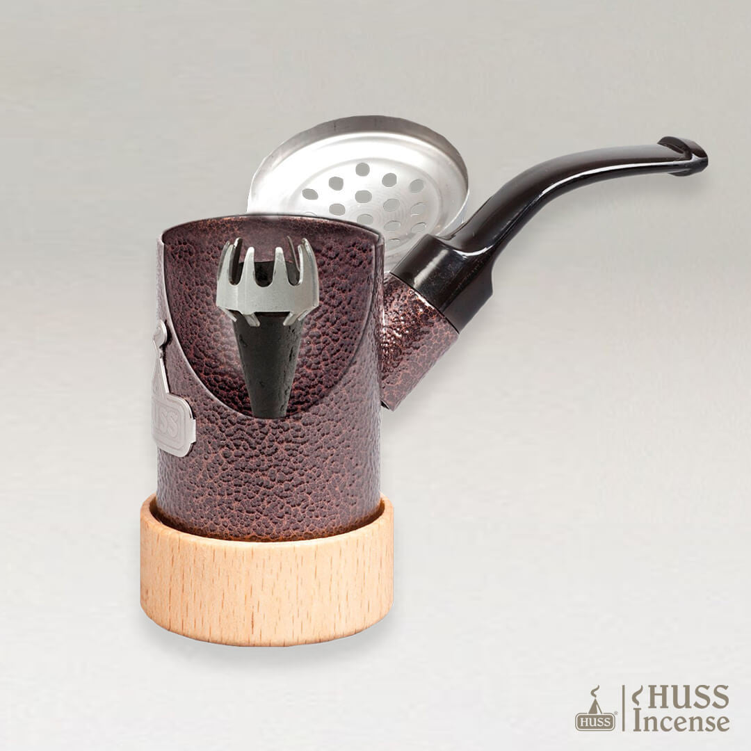 HUSS Frankincense Incense Pipe open