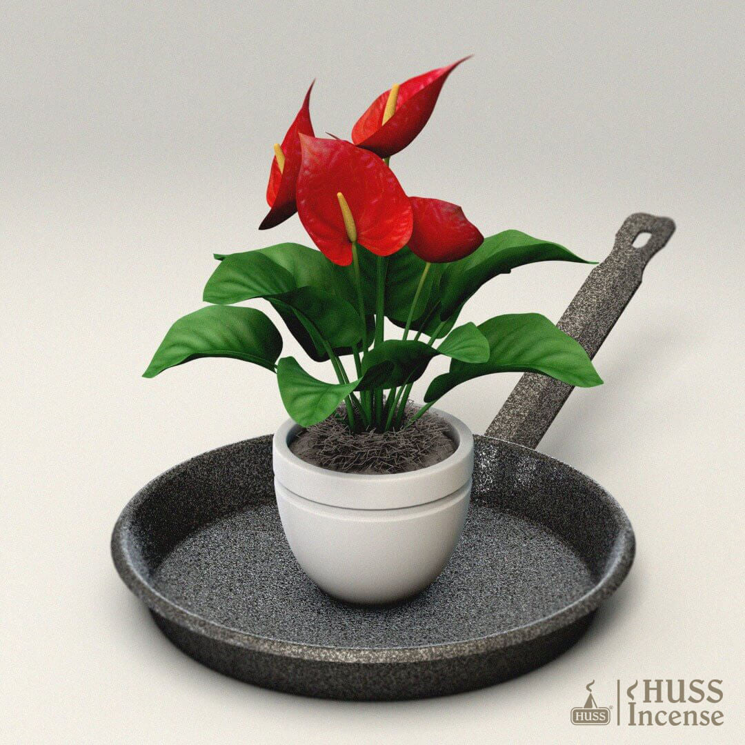HUSS Incense Rustic Steel Pan flower tray