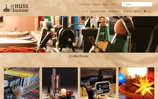 Huss Incense online shop