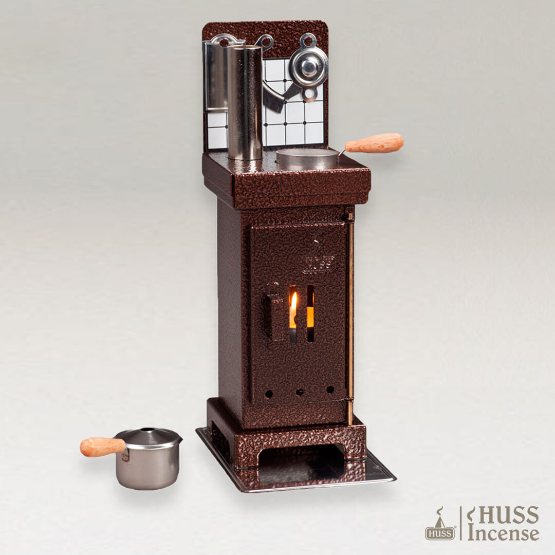 HUSS Incense Cone and Fragrance  in brown - beautiful Multi-purpose incense oven