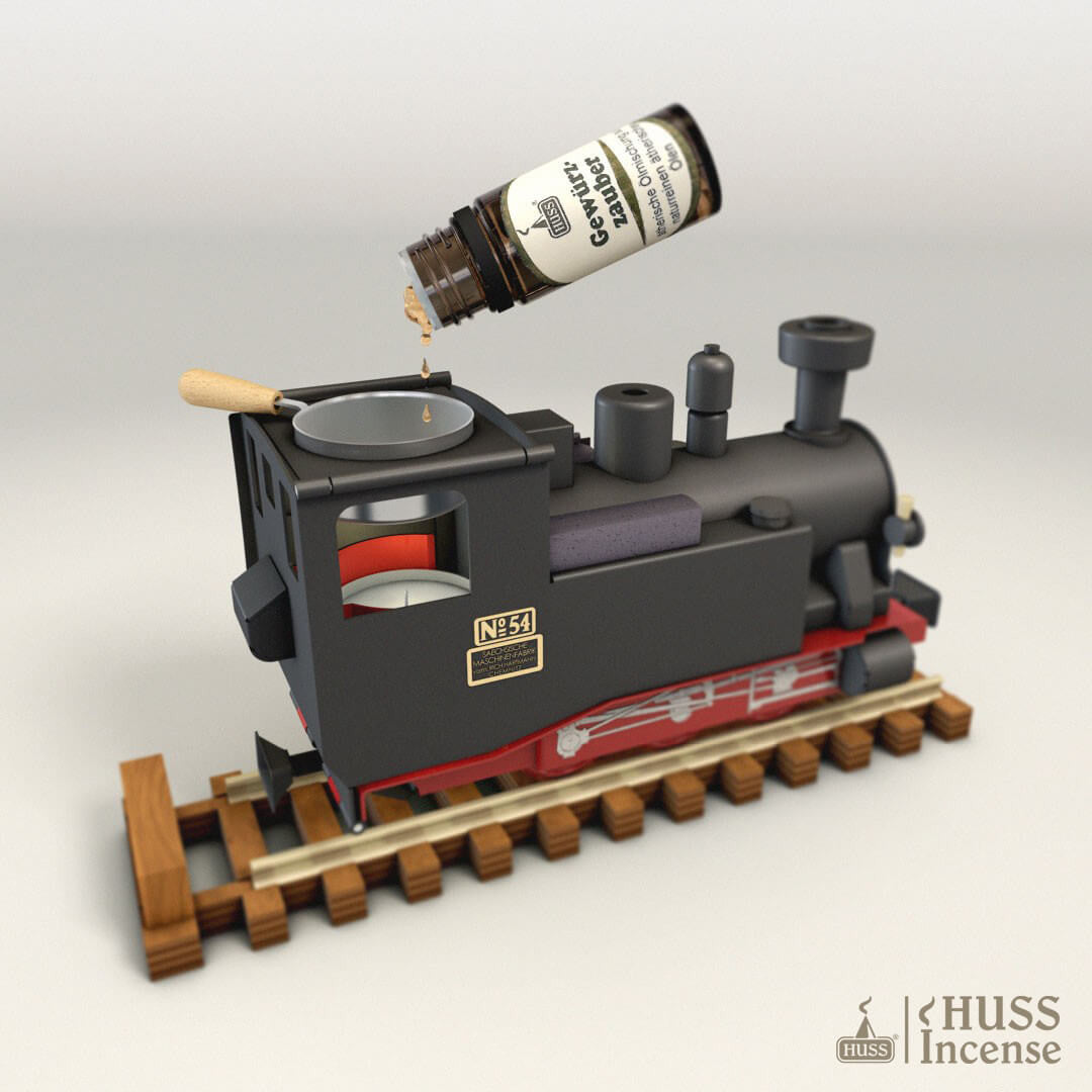 HUSS Incense Aromatic Steam Train